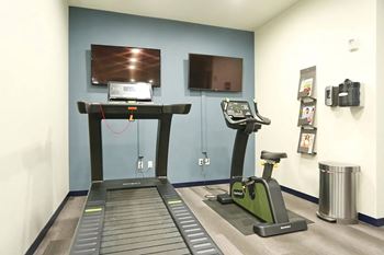 the gym in our new building is ready for residents to use